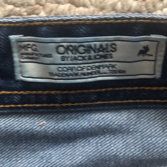 NWOT Men’s Original Jack & Jones straight leg button fly jeans . 36/34 - Picture 4 of 5